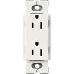15-Amp Duplex Receptacle - Satin Architectural White