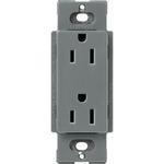 15-Amp Duplex Receptacle - Satin Slate