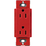 15-Amp Duplex Receptacle - Satin Signal Red