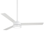 Roto Ceiling Fan with Light - Flat White / Flat White