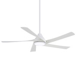 Transonic Ceiling Fan with Light - Flat White / Flat White