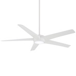 Skymaster Ceiling Fan with Light - Flat White / Flat White