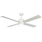 Falco Ceiling Fan with Light - Flat White / Flat White