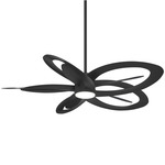 Pinup Ceiling Fan with Light - Coal Black / Coal Black