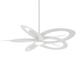 Pinup Ceiling Fan with Light - Flat White / Flat White