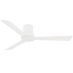 Simple Flush Ceiling Fan - Flat White / Flat White
