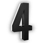 Luma Stainless Illuminated Numbers / Letters - Black