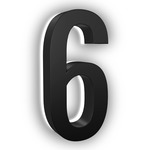Luma Stainless Illuminated Numbers / Letters - Black
