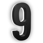 Luma Stainless Illuminated Numbers / Letters - Black