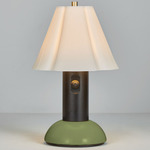 Blossom Portable Table Lamp - Olive Green / White