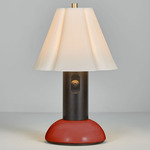 Blossom Portable Table Lamp - Rusty Red / White