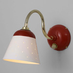 Alma Wall Light - Coral / White