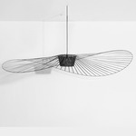 Vertigo Pendant with Long Cord - Black / Black