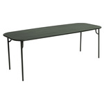 Week-End Outdoor Dining Table - Glass Green