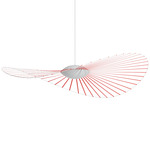 Vertigo Nova Pendant - Vermillion / White Glass