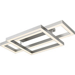 Lawless Color-Select Semi Flush Ceiling Light - Painted Brushed Nickel
