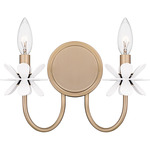 Remy Wall Sconce - Bronze Gold / White