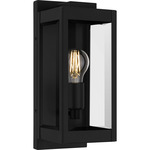 Eastover Outdoor Wall Light - Earth Black / Clear Beveled