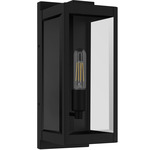 Eastover Outdoor Wall Light - Earth Black / Clear Beveled
