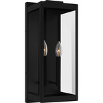 Eastover Outdoor Wall Light - Earth Black / Clear Beveled