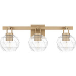 Celina Bathroom Vanity Light - Bronze Gold / Clear
