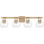 Celina Bathroom Vanity Light - Bronze Gold / Clear