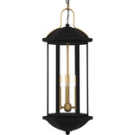 Crestfield Outdoor Pendant - Matte Black / Clear