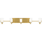Kolt G9 LED Bathroom Vanity Light - Brushed Gold / Clear