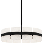 Sweeney Pendant - Matte Black / Sandy Clear