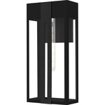 Boswell Outdoor Wall Light - Matte Black / Clear