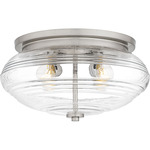 Gatonby Ceiling Light - Brushed Nickel / Clear