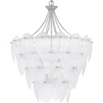 Lilestone Pendant - Silver Leaf / Clear Seedy