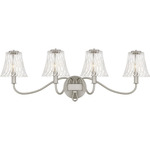 McKinney Bathroom Vanity Light - Brushed Nickel / Clear Swirl