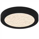 Outskirts Color-Select Ceiling Light - Earth Black / Clear Textured Glass