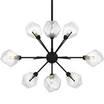 Salvador Chandelier - Earth Black / Clear
