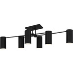 Foreland Semi Flush Ceiling Light - Matte Black