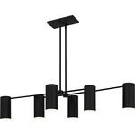 Foreland Linear Chandelier - Matte Black