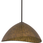 Ariel Pendant - Matte Black / Gold