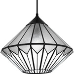 Olivier Pendant - Matte Black / Clear