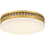 Carey Color-Select Ceiling Light - Brushed Gold / Opal Etched