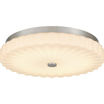 Cherbury Color-Select Ceiling Light - Brushed Nickel / Opal