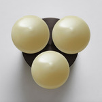 Dot 3X Wall / Ceiling Light - Dark Oxidized / Light Beige