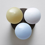 Dot 3X Wall / Ceiling Light - Dark Oxidized / Light Beige / Oyster / White