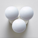 Dot 3X Wall / Ceiling Light - Polished Nickel / White