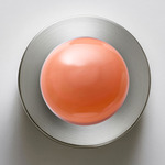 Dot 1X Wall / Ceiling Light - Brushed Nickel / Apricot