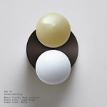 Dot 2X Wall / Ceiling Light - Dark Oxidized / Light Beige / White