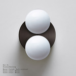Dot 2X Wall / Ceiling Light - Dark Oxidized / White