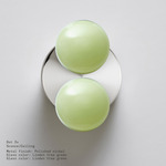 Dot 2X Wall / Ceiling Light - Polished Nickel / Linden Tree Green