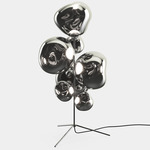 Melt Chandelier LED Floor Lamp - Silver / Silver