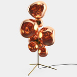 Melt Chandelier LED Floor Lamp - Gold / Copper